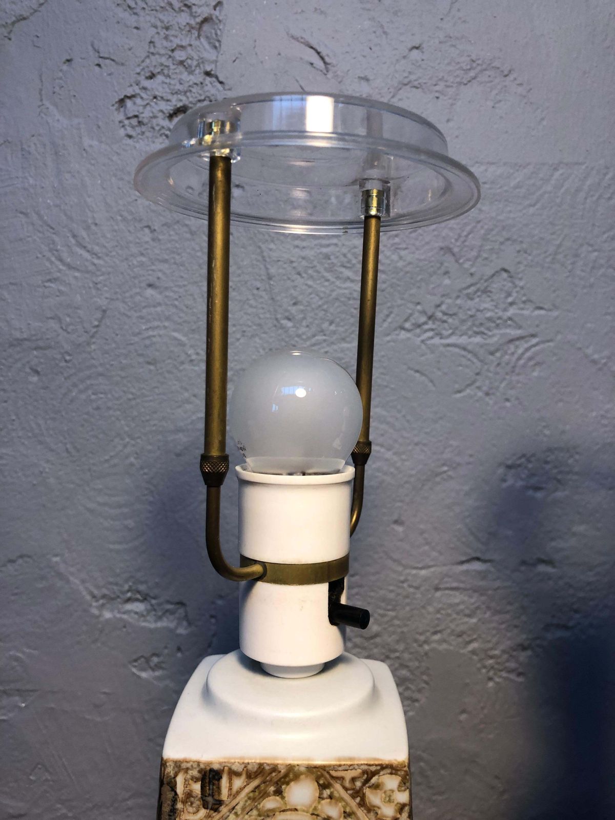 Pair Of Mid Century Ceramic Table Lamp By Nils Thorssen For Fog And Mørup photo for sale