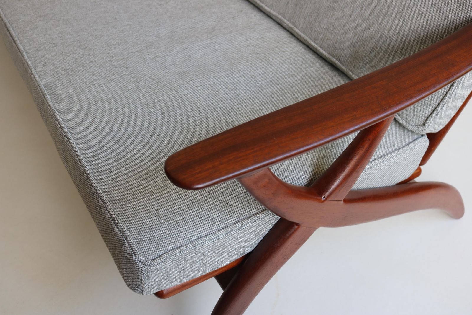 Vintage Dutch Design Sofa In Teak By De Ster Gelderland Mid Century Modern 1950 photo for sale