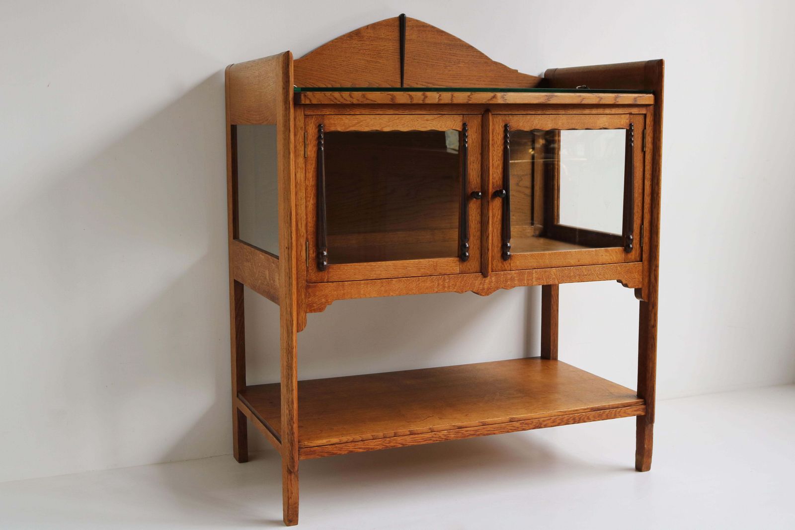 Antique Dutch Art Deco Amsterdam School 1920 Tea Cabinet / Display Bar Cabinet photo furniture