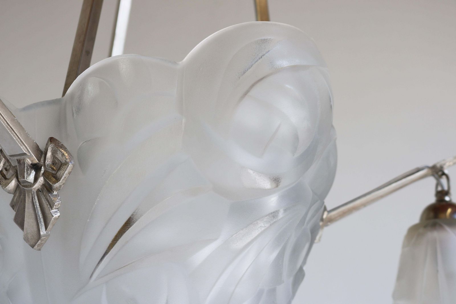 Geometrische Art Deco Hanglamp Van David Guéron Degue & A. Petitot, 1930 – Antiek photo buy
