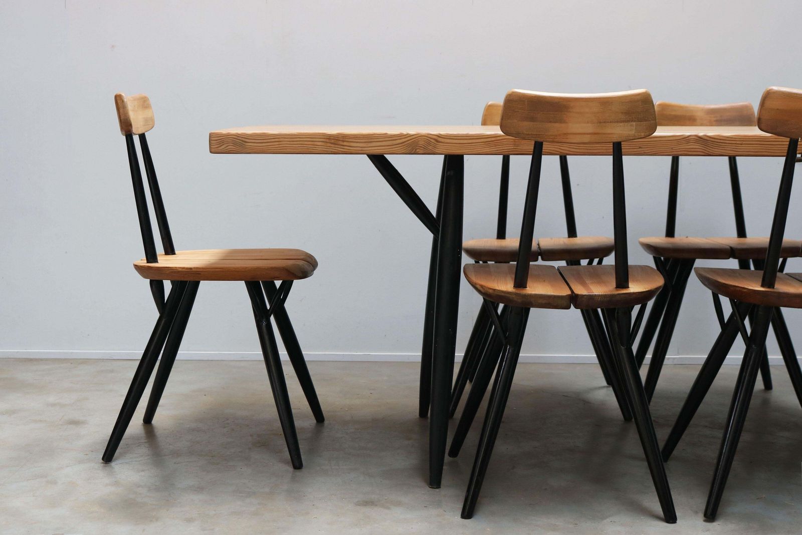 Zeldzame ''Pirkka'' Eetkamerset Door Ilmari Tapiovaara Voor Laukaan Puu, 1955 photo furniture