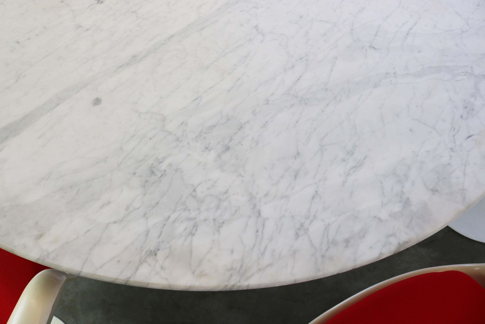 Knoll Tulip Dining Set By Eero Saarinen 1960s Large Marble Table Armchairs photo 10677.0