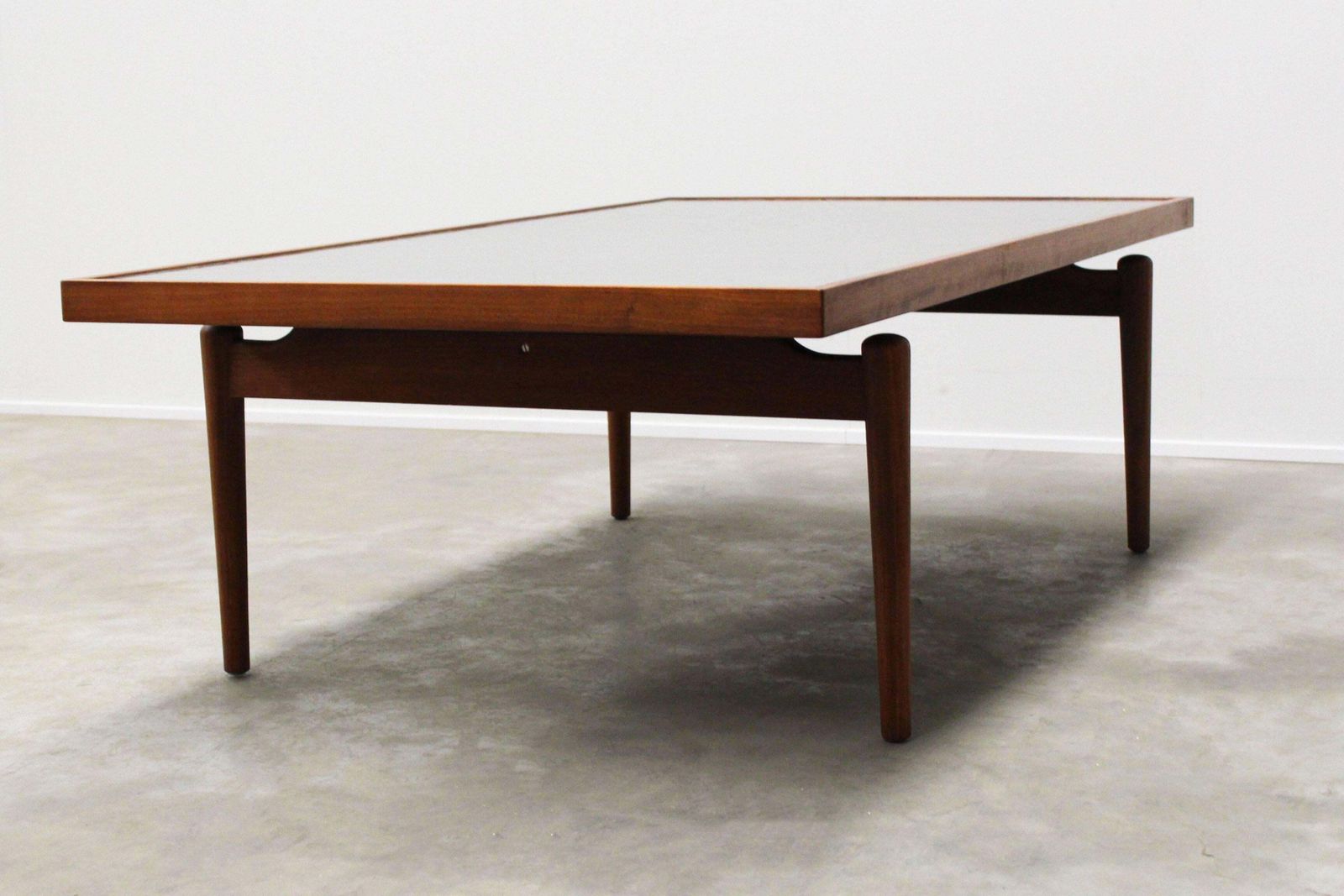 Midcentury Large Sculpted Metal And Teak Coffee Table By Heinz Lilienthal, 1970 photo Furniture