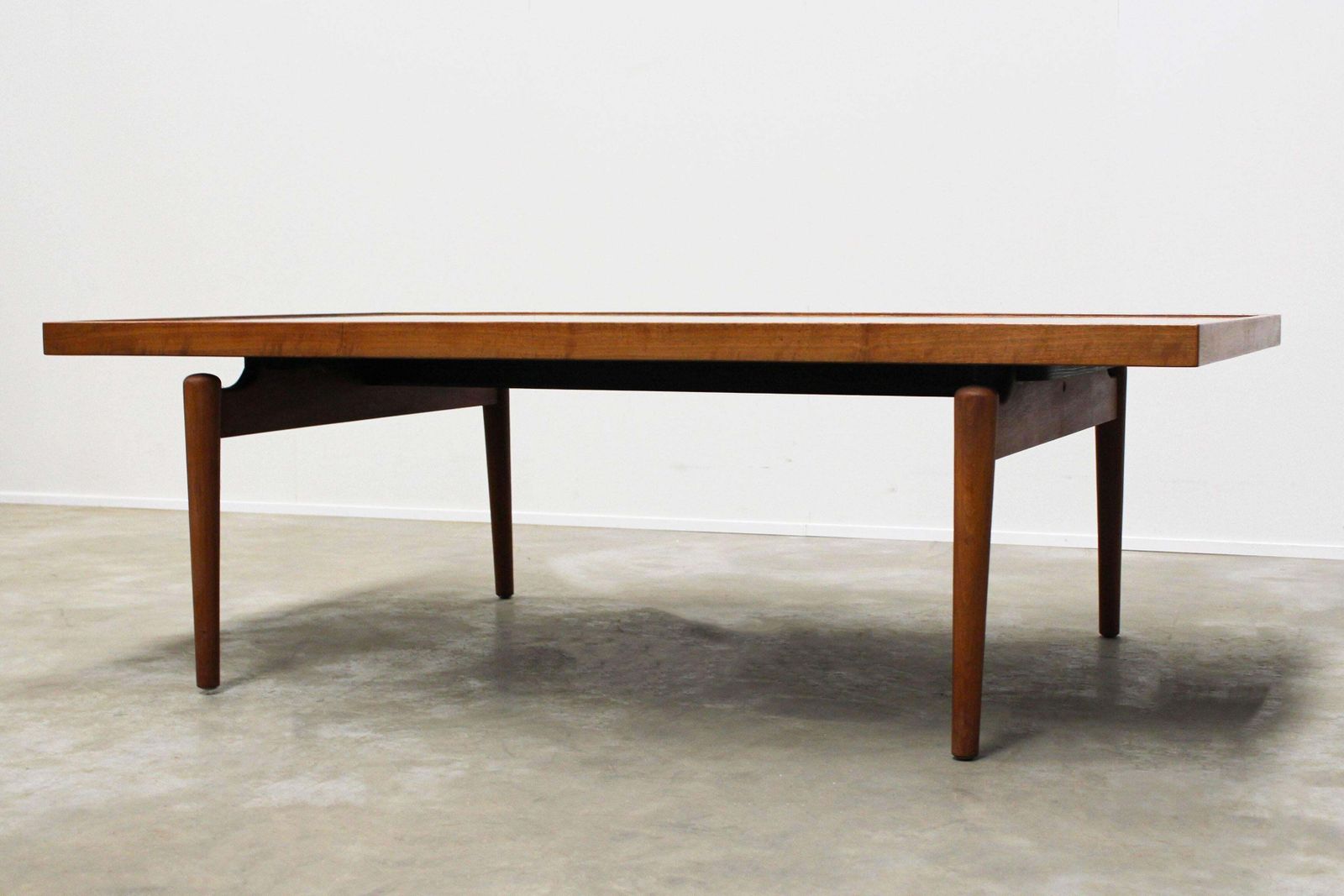 photo furniture Midcentury Large Sculpted Metal And Teak Coffee Table By Heinz Lilienthal, 1970