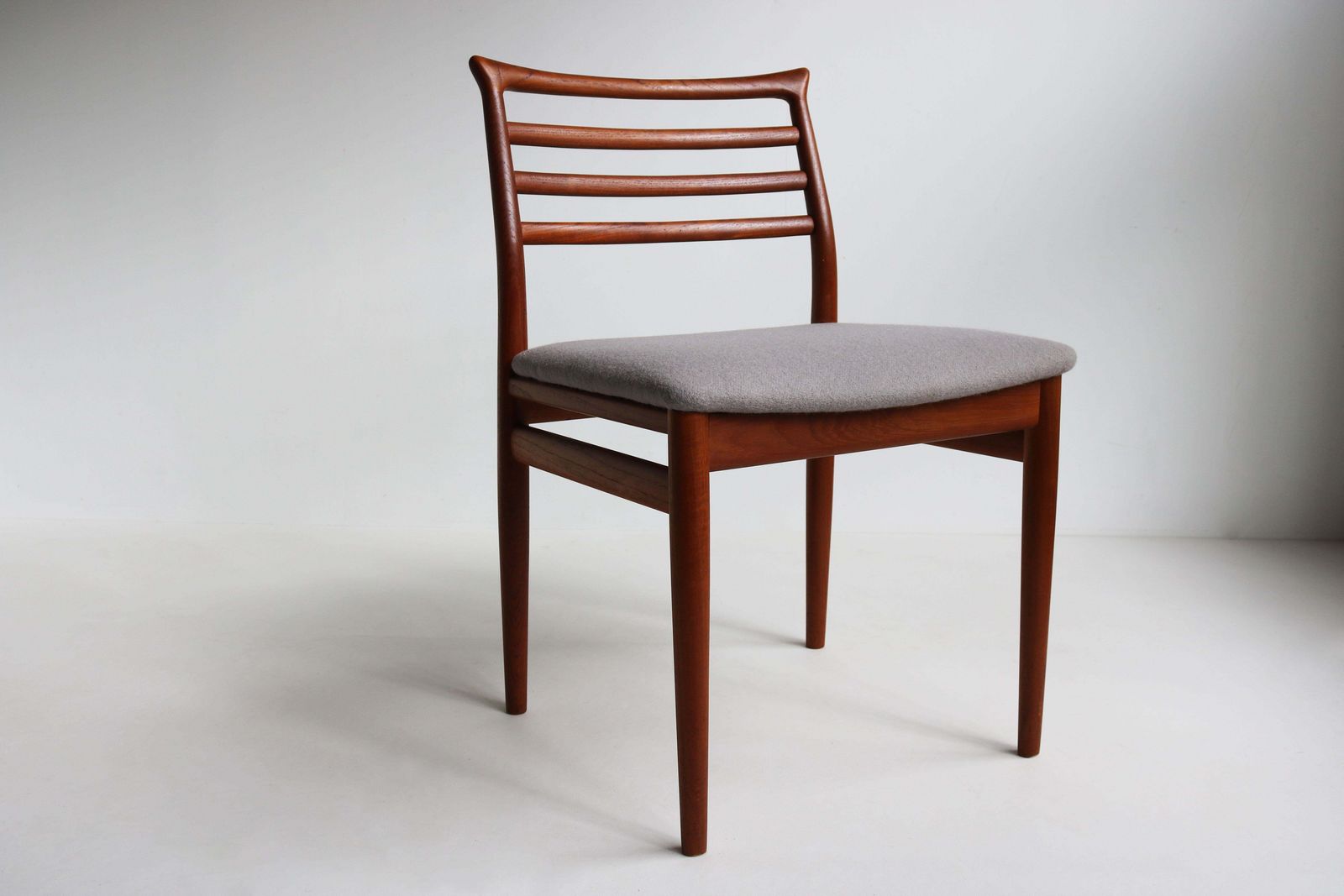 Set Of Six Danish Design Dining Chairs By Erling Torvits 1960 Teak Mid Century photo Furniture