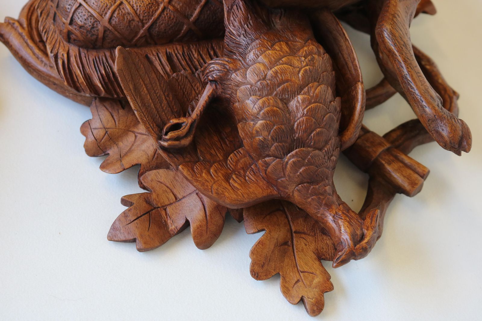 Art Pair Of 19th Century Swiss Carved Black Forest Trophy Plaques Hunting Deer Stag photo