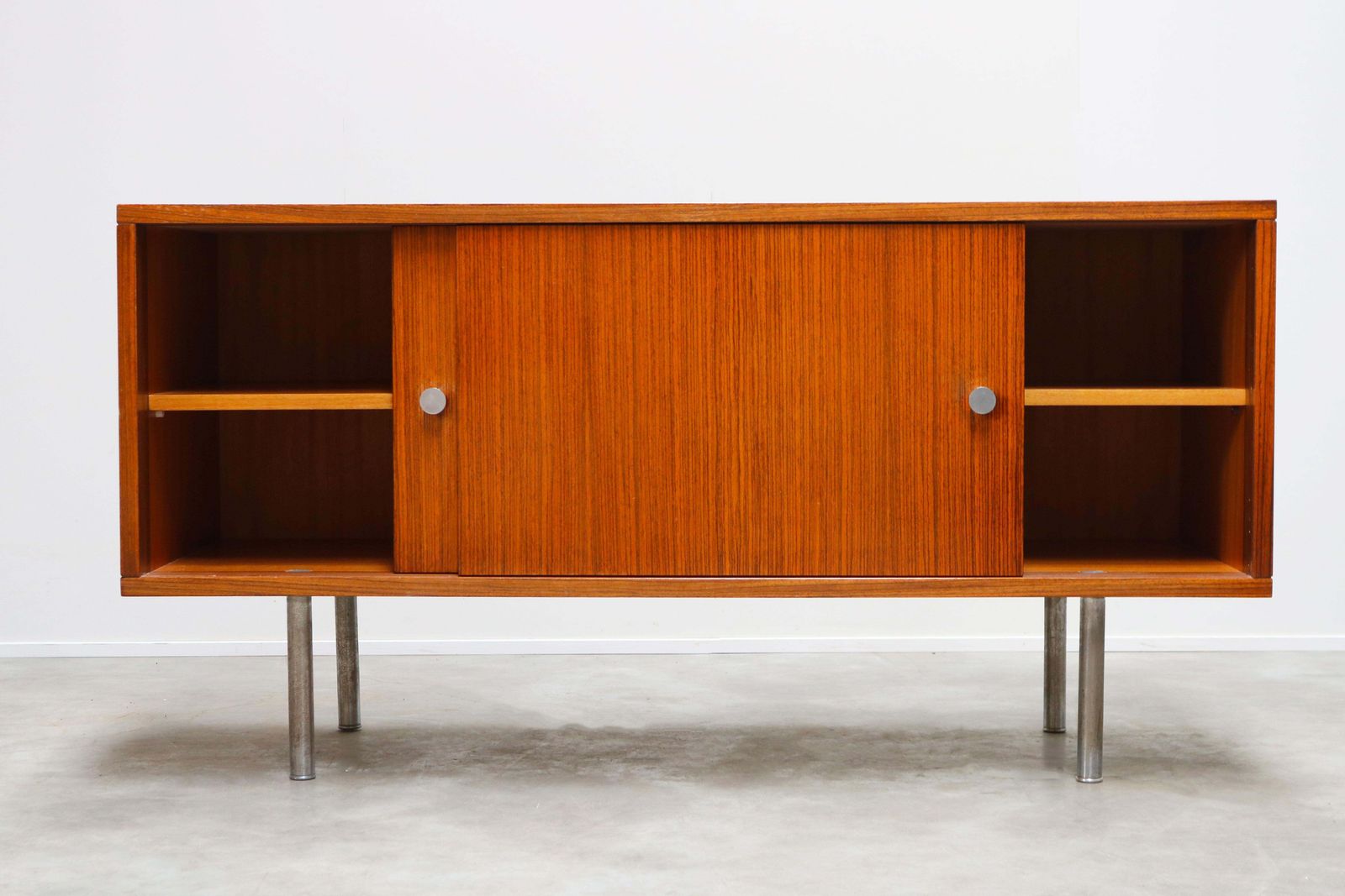 Design Sideboard / Credenza By Alfred Hendrickx For Belform Chrome Minimalist photo vinterior