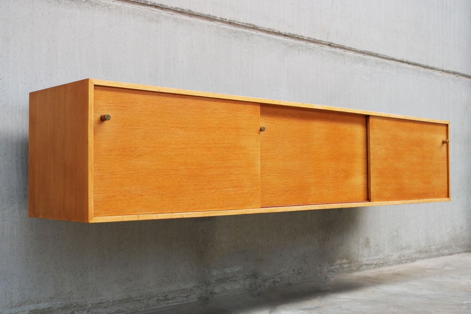 Zwevend Dressoir 'Abstracta' Van Jos De Mey Voor Van Den Berghe Pauvers, Eiken, 1960 photo furniture