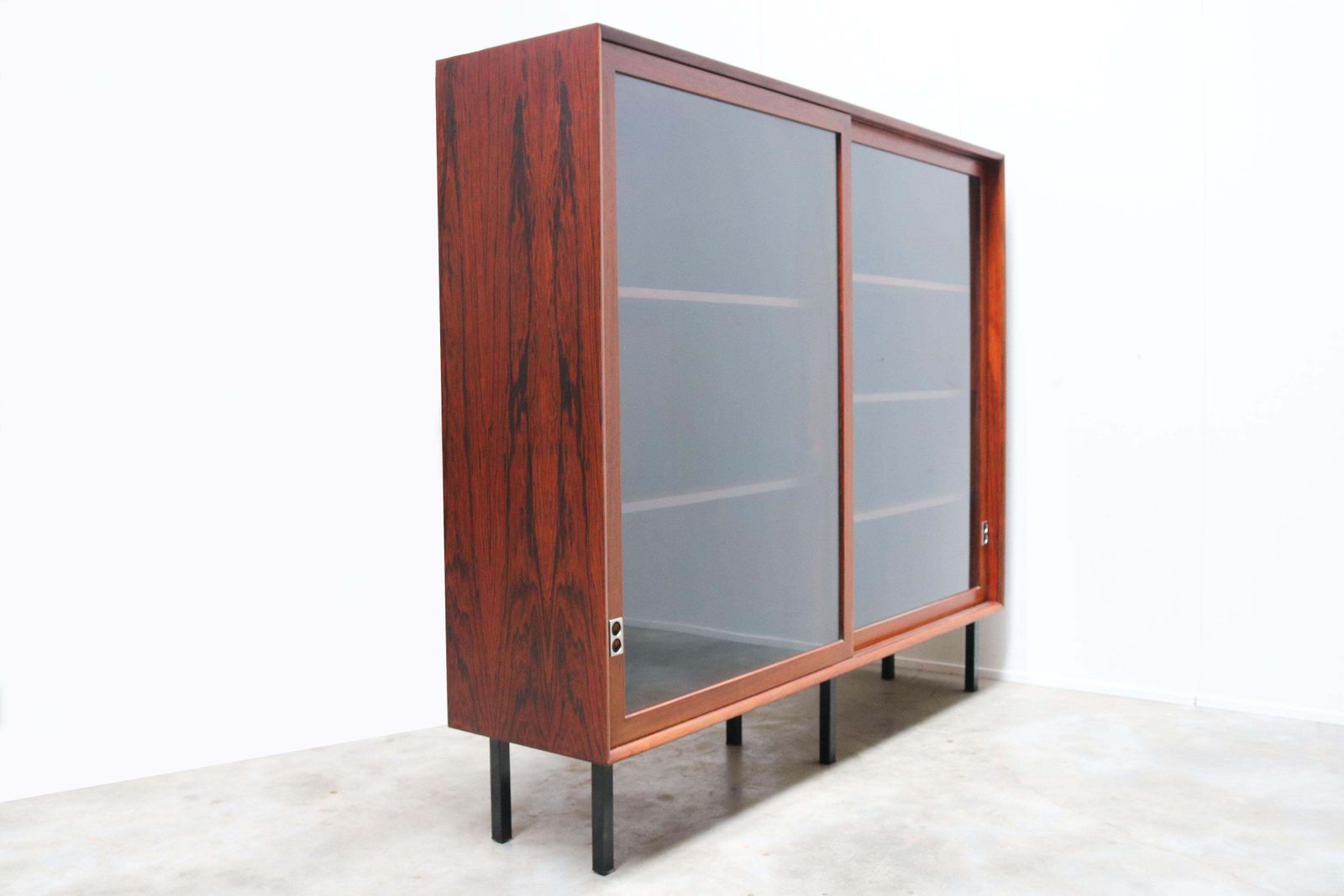 Furniture Unique Danish Design Rosewood Bookcase By Arne Vodder For Sibast Furniture 1958 photo