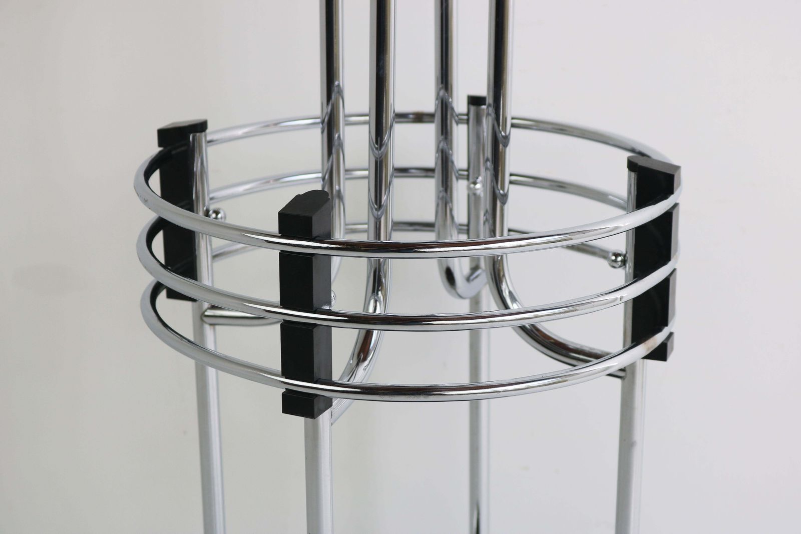 Rare Antiqu Art Deco Umbrella Holder / Plant Stand By Demeyere 1930 Chrome Rack photo Home Decor