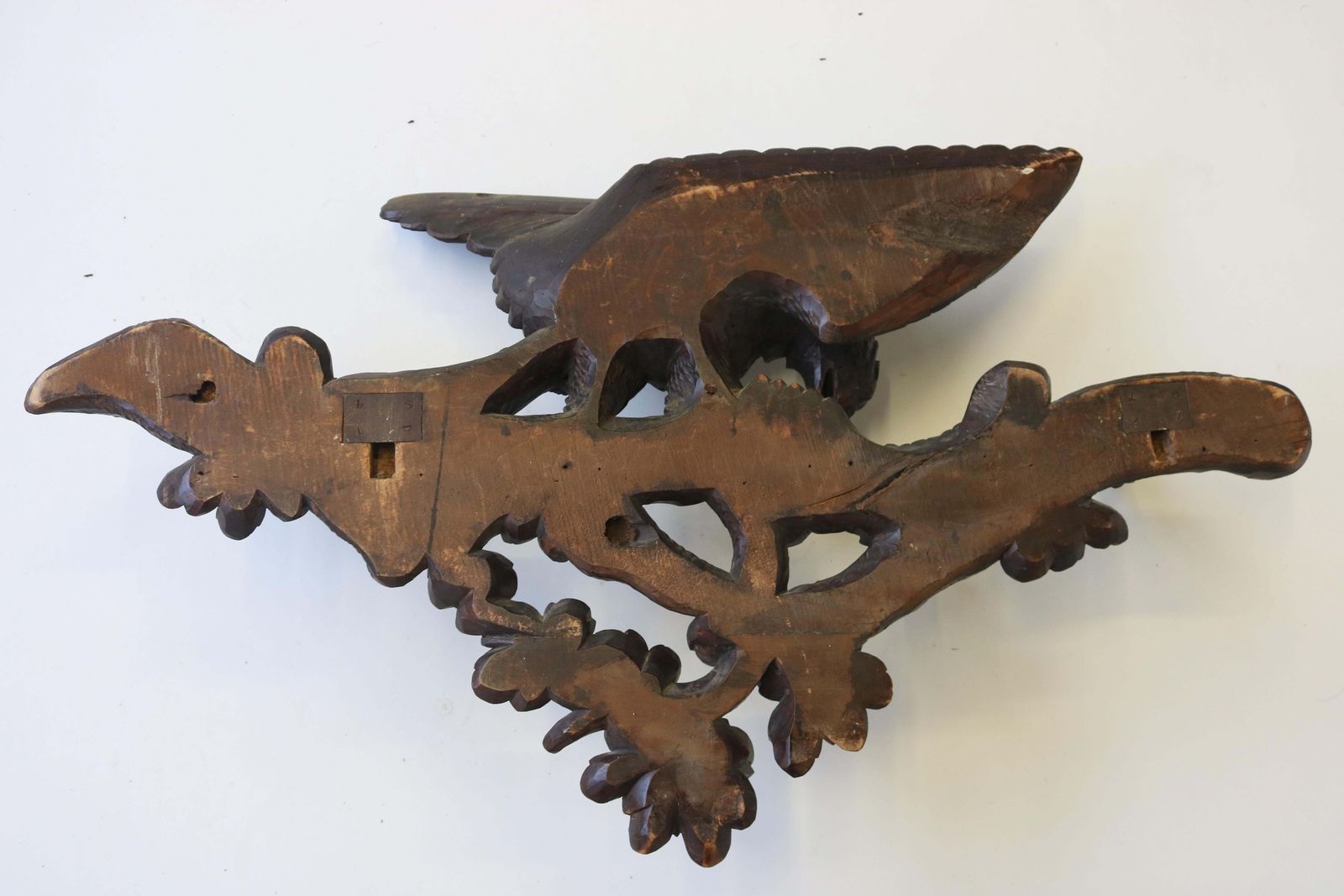 photo buy Exquisite 19th Century Swiss Black Forest Coat Rack Carved Eagle Hallway Antique