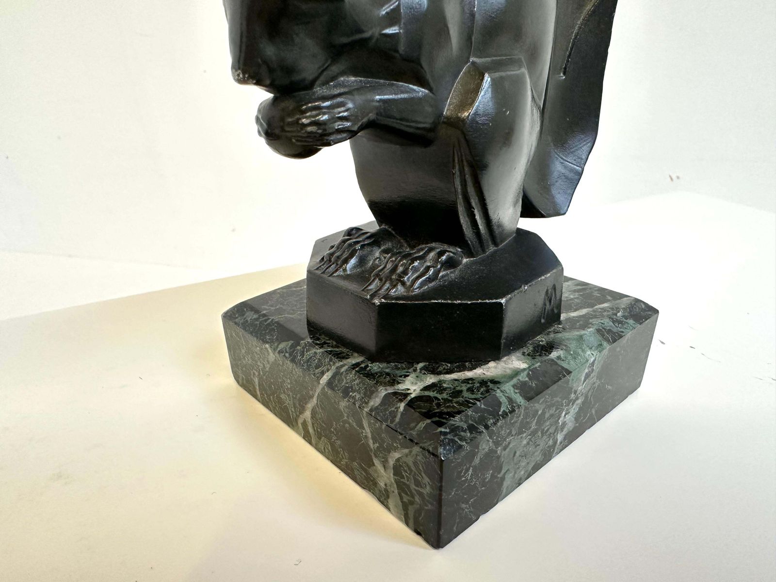 Antique Art Deco ''Squirrel'' Bookends By Max Le Verrier 1930 France Marble photo buy