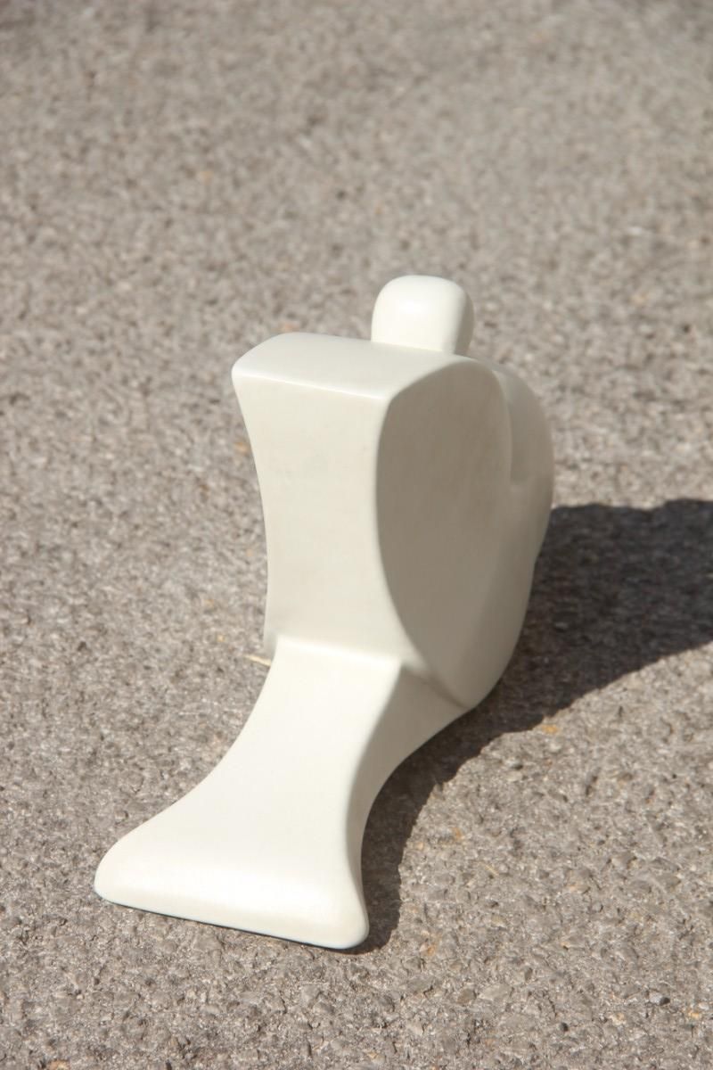 Porcelain Stonewar Stylized Pigeon Italian Production Studiolinea Com 1970 White photo 456.0