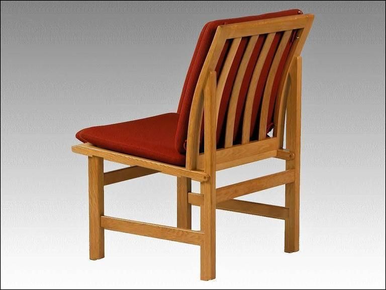 1960s Børge Mogensen Model 3232 Lounge Chairs In Oak And Red Fabric photo 1680.0