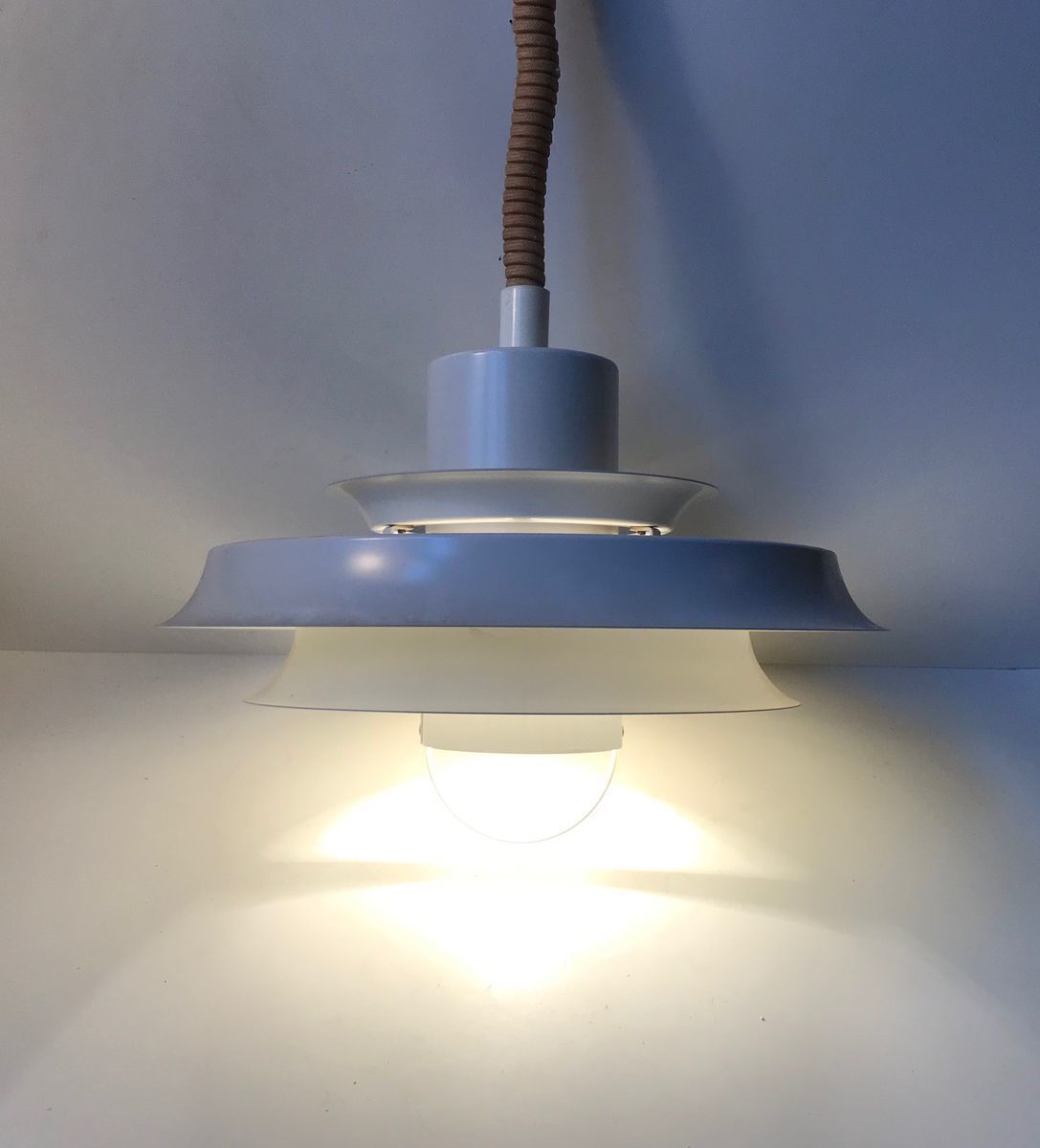 Vintage Danish Rise & Fall Pendant Lamp From Vitrika, 1970s photo furniture