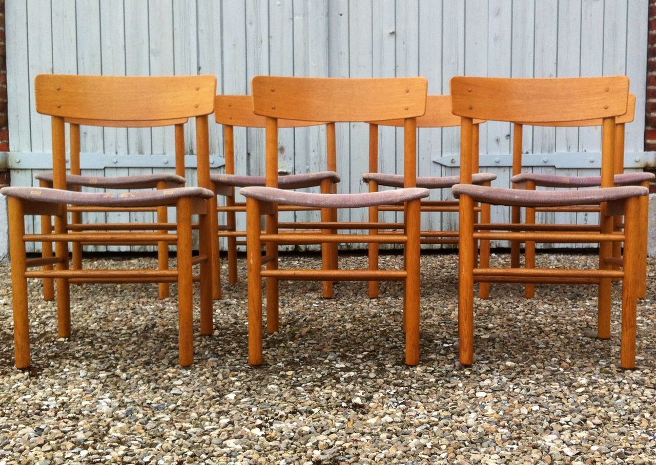 Eiken Eetkamerstoelen Van Farstrup Møbler, Ca. Jaren 1970, Set Van 7 photo for sale