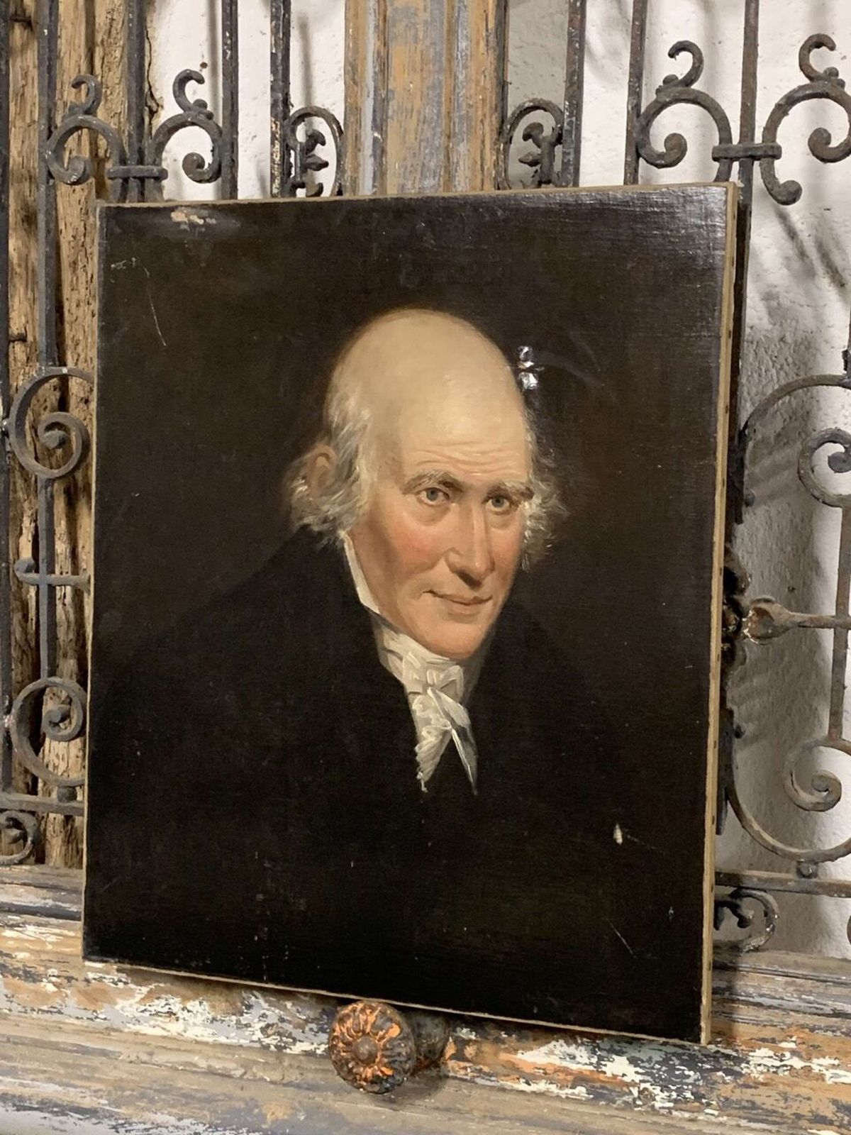 Georgian Portrait Painting Of A Gentleman photo for sale