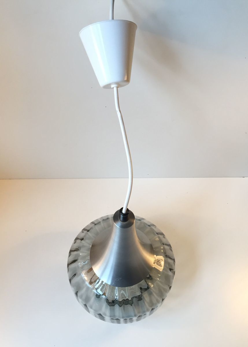 photo furniture Vintage Hanglamp Van Optisch Glas In Uivorm, Orrefors, Ca. Jaren 1970