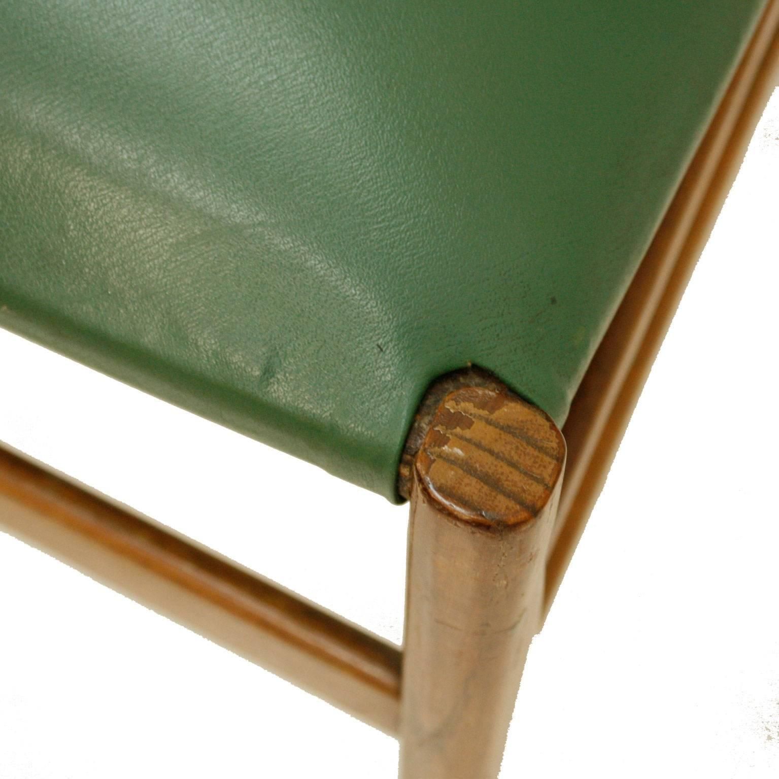 Gio Ponti Mid Century Modern Ashwood "Leggera 646" Italian Chairs, 1950s photo vinterior