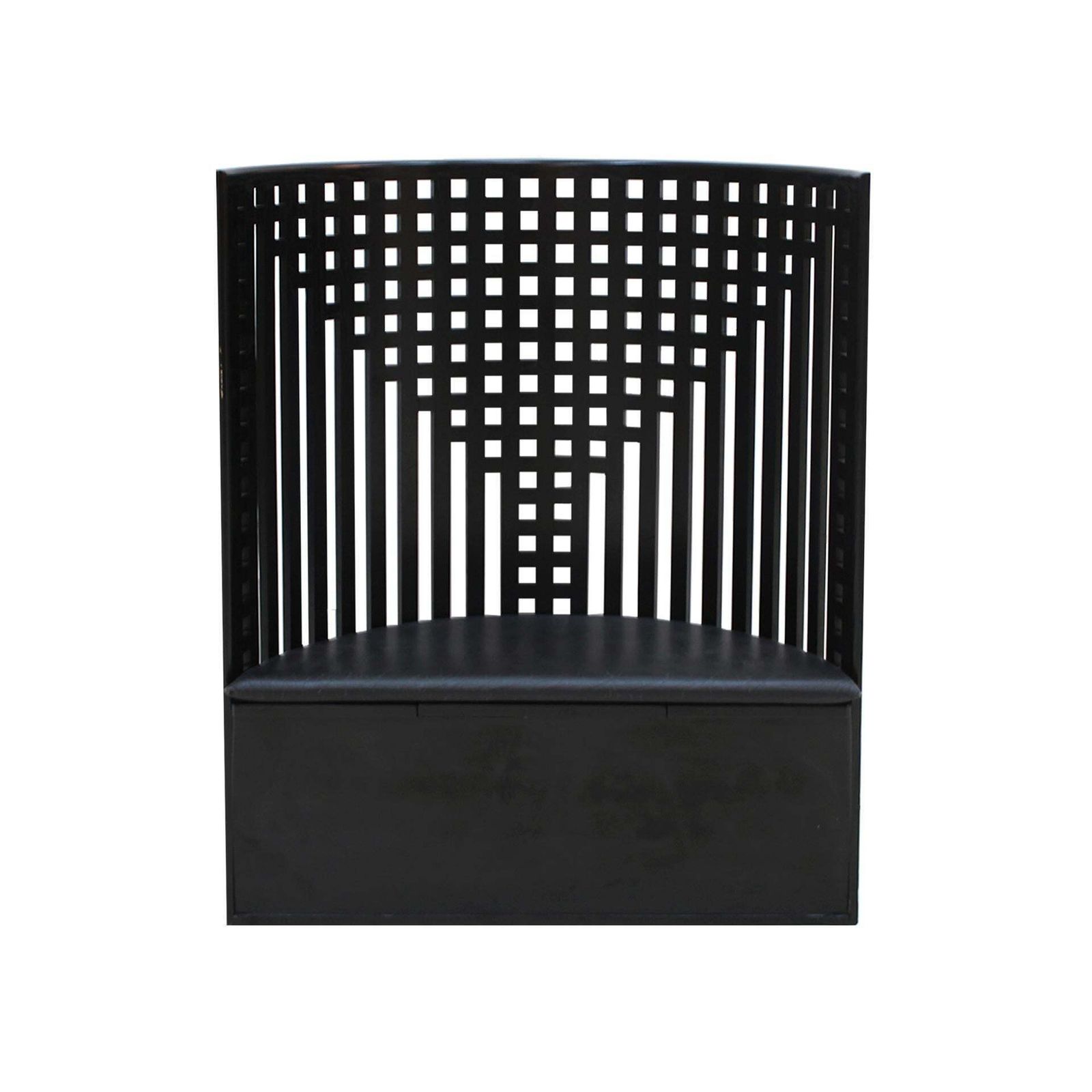 Charles Rennie Mackintosh Black Ashwood Willow Italian Pair Of Armchairs photo furniture