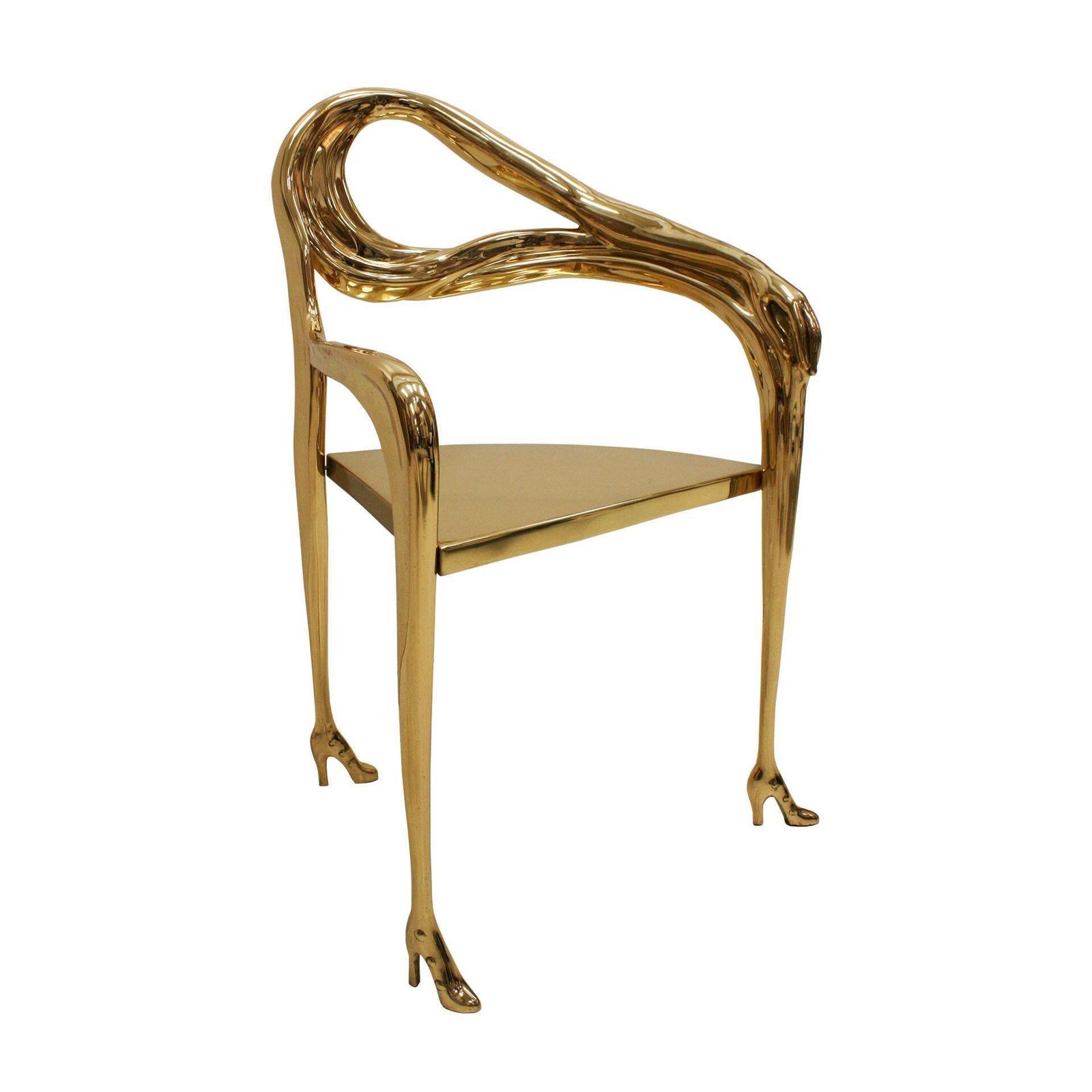 Salvador Dalí "Leda" Sculptural Chair From “Femme à Tête De Roses” Painting photo furniture