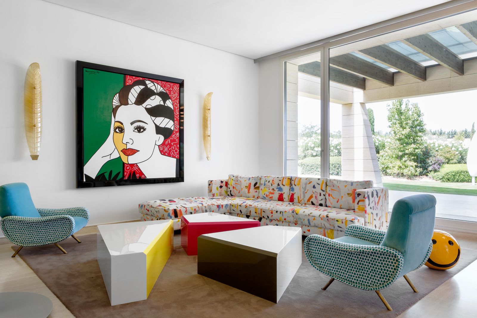 photo vinterior Modular Coffee Table Made In Coloured Lacquered Wood With Gloss Finish