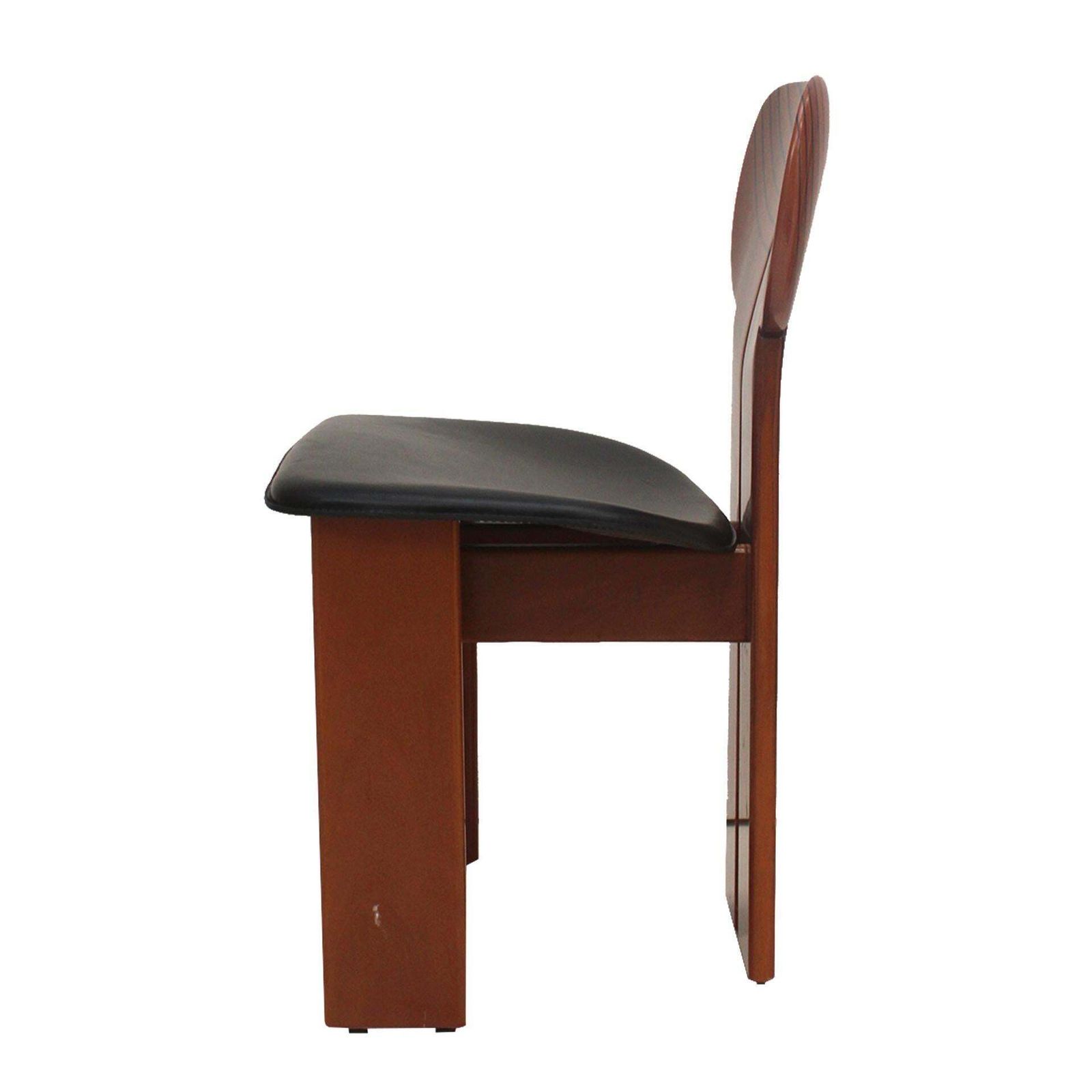 Africa Italian Dining Chairs Designed By Afra & Tobia Scarpa For Maxalto, 70s photo vinterior