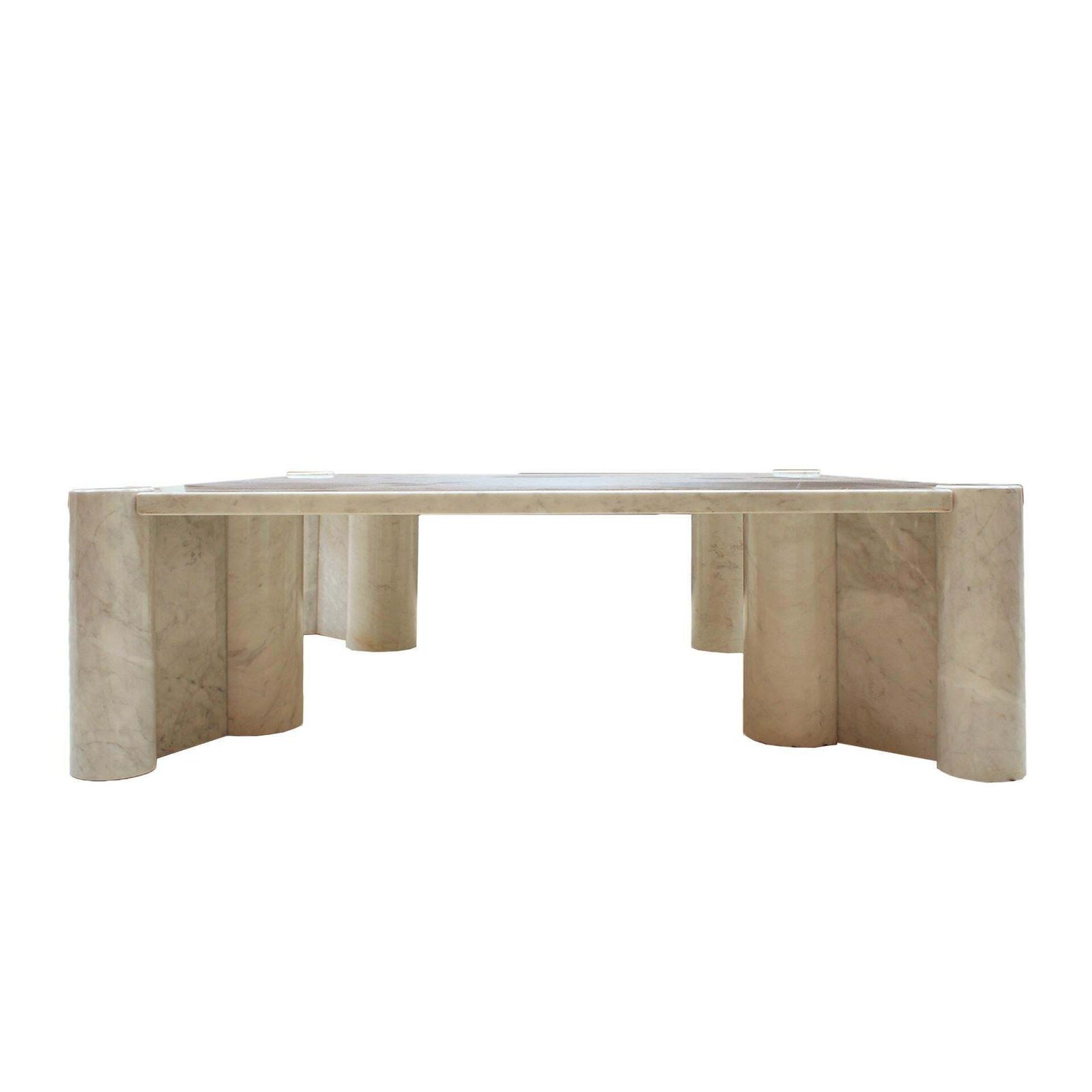Jumbo Carrara Marble Italian Square Coffee Table By Gae Aulenti For Knoll, 1960s photo 10653.0