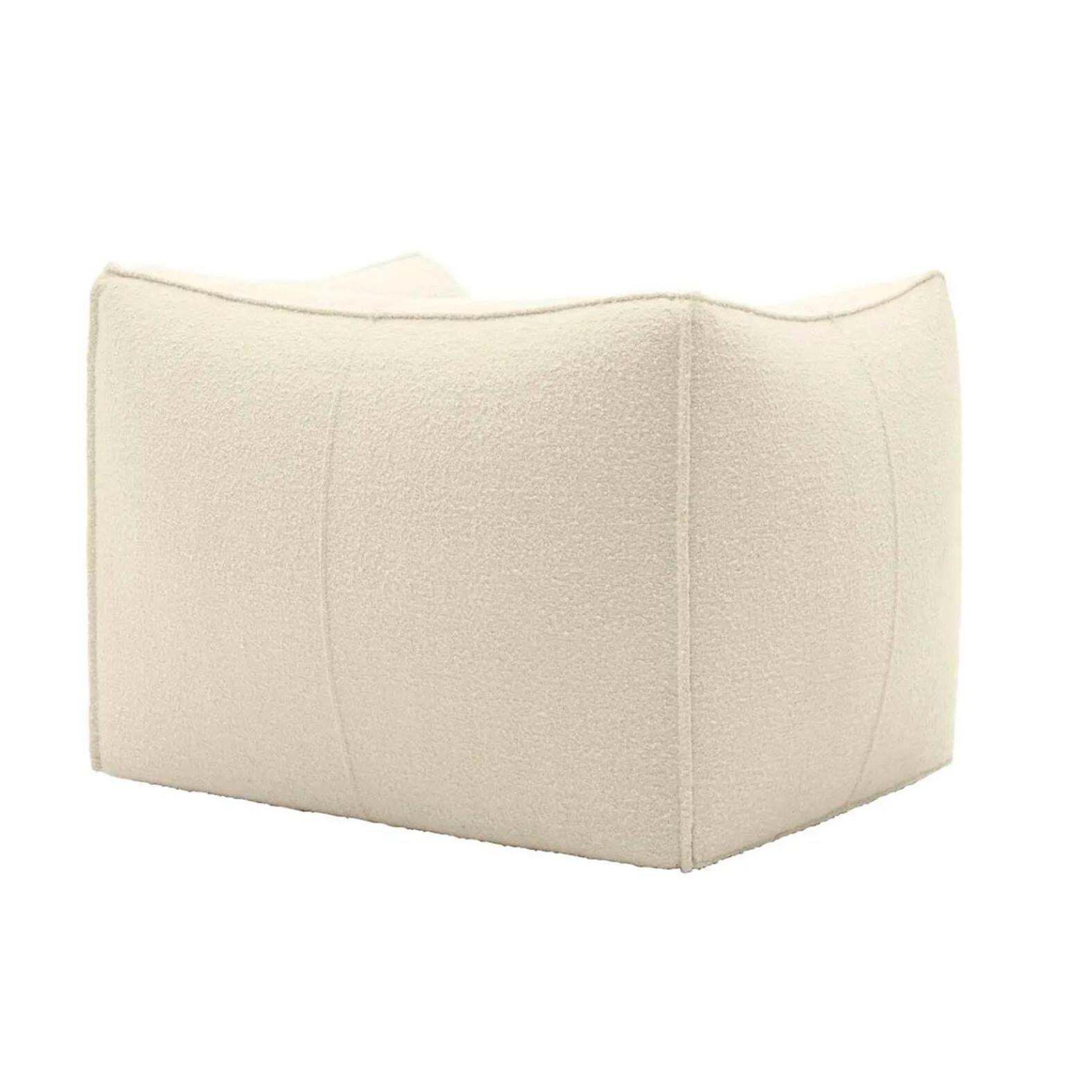 Bambola Armchairs By Mario Bellini In White Bouclé  Iconic Italian Design photo 13500.0
