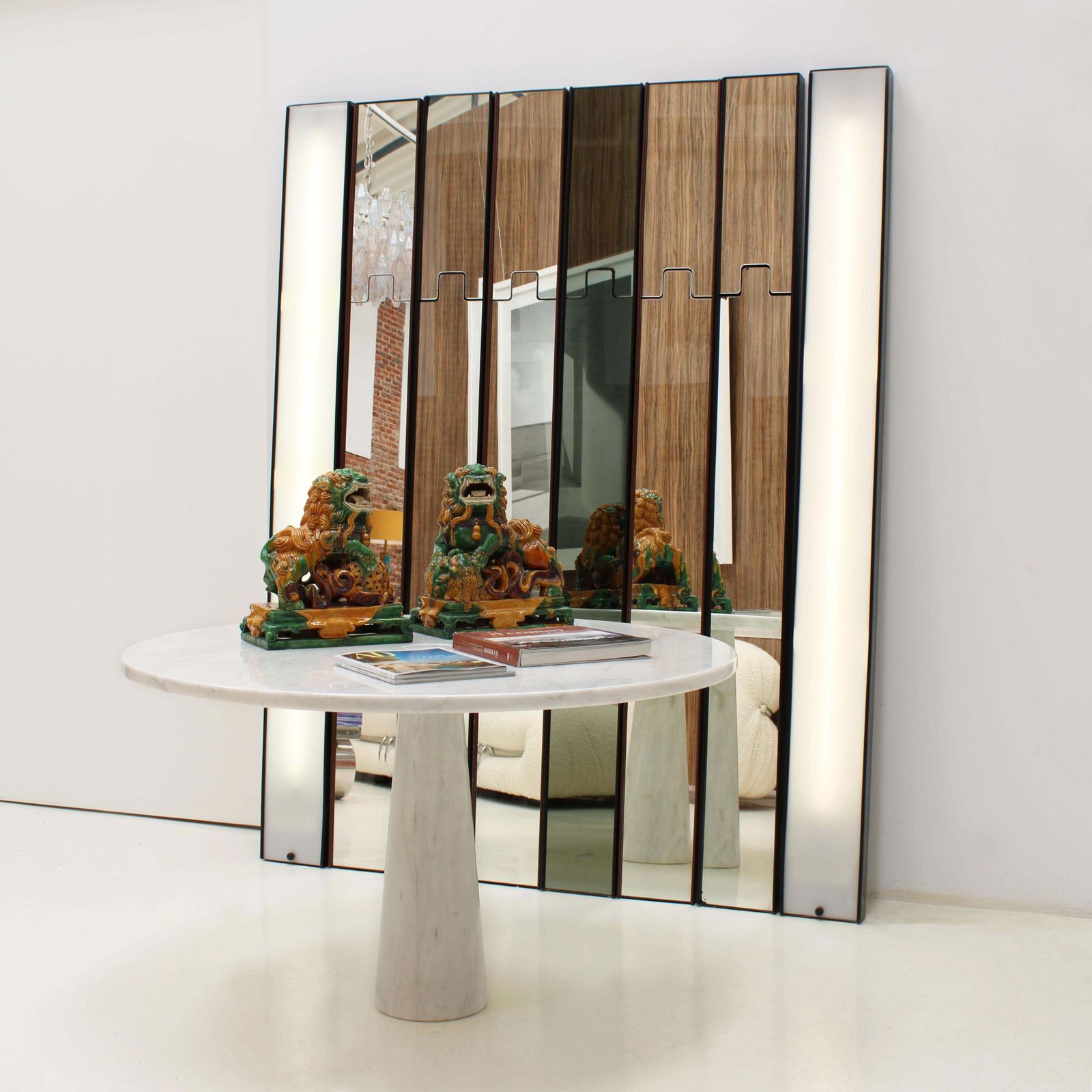 Midcentury Angelo Mangiarotti Round Marble Dining Table, Italy, 1969s photo Furniture