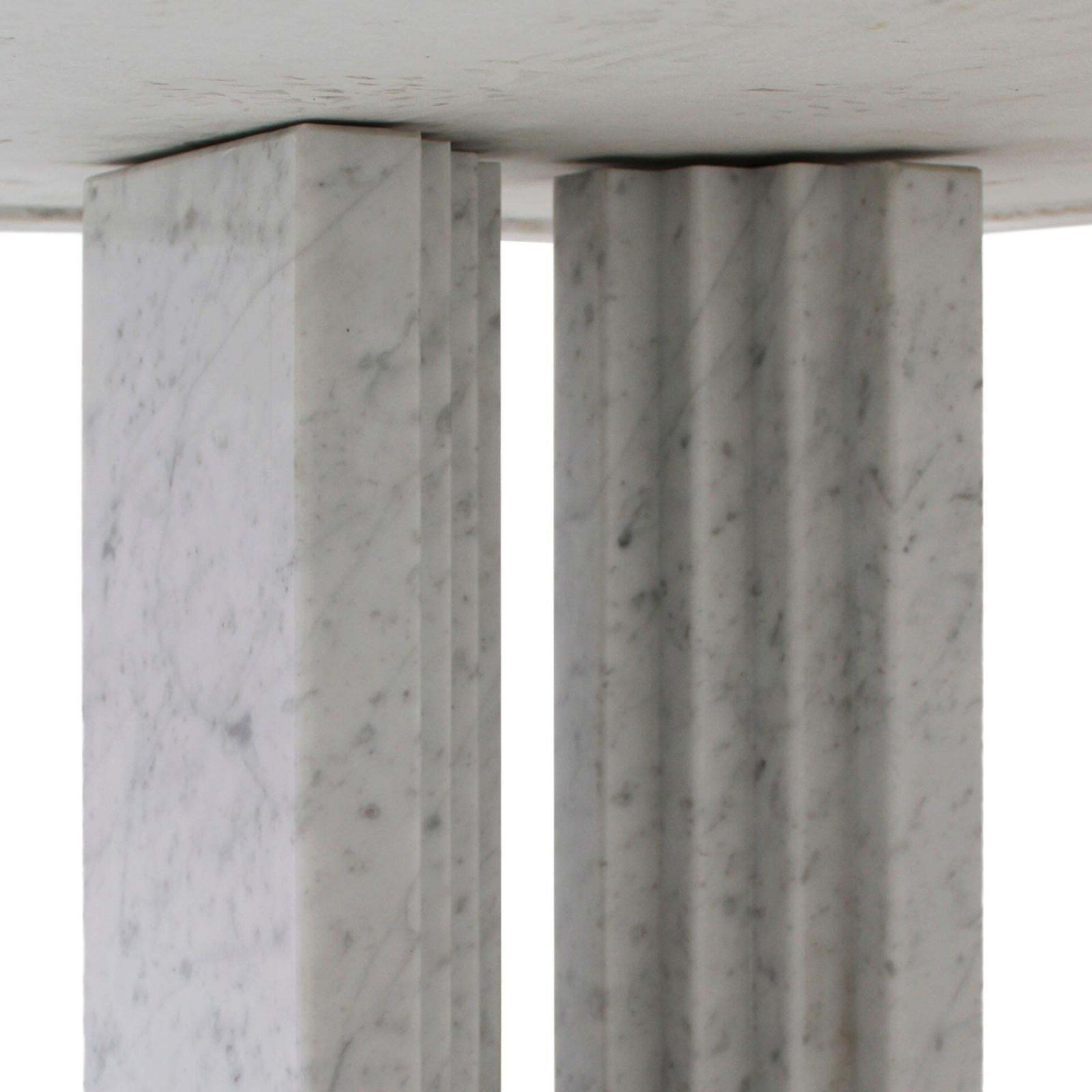 Mid Century Mod Delfi White Marble Dining Table By Carlo Scarpa & Marcel Breuer photo 11895.0