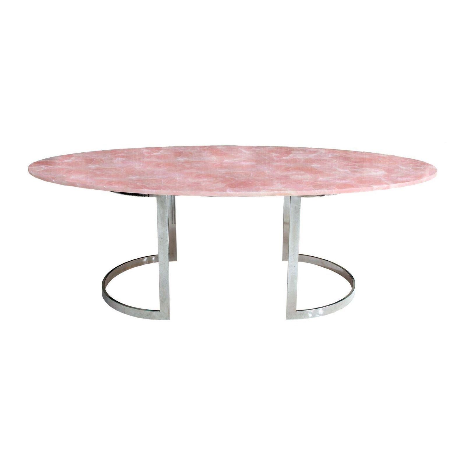 Contemporary Dining Table Made Of Rose Quartz Designed By L.A. Studio photo furniture