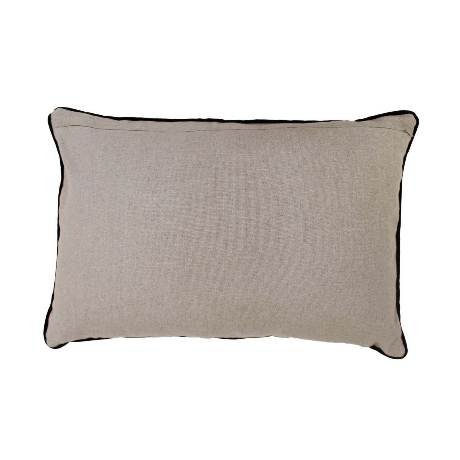 Contemporary Geometric Print Pillow In Linen And Cotton photo furniture