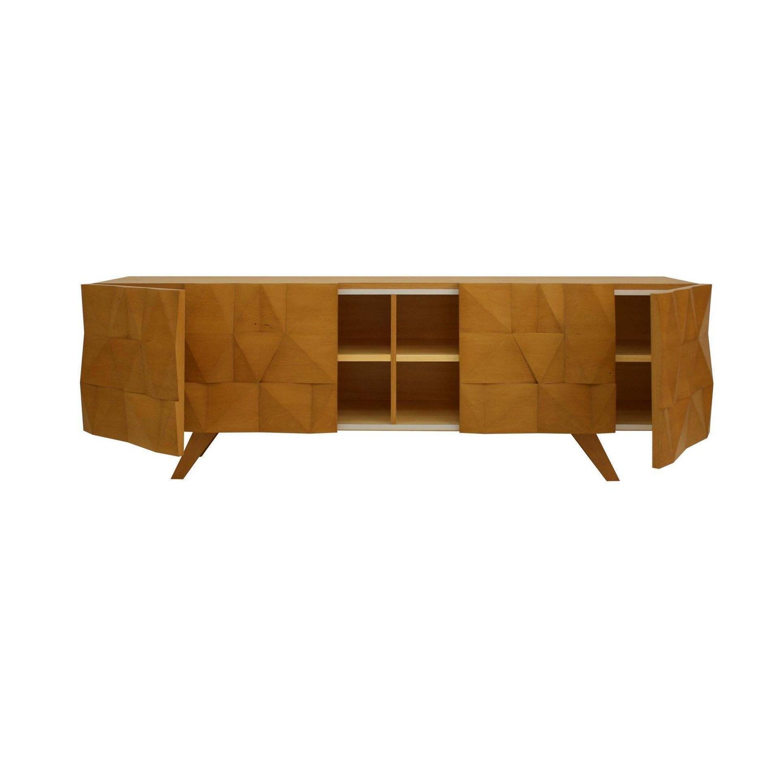Mid Century Modern Style Solid Wood Italian Sideboard Designed By L.A. Studio photo vinterior