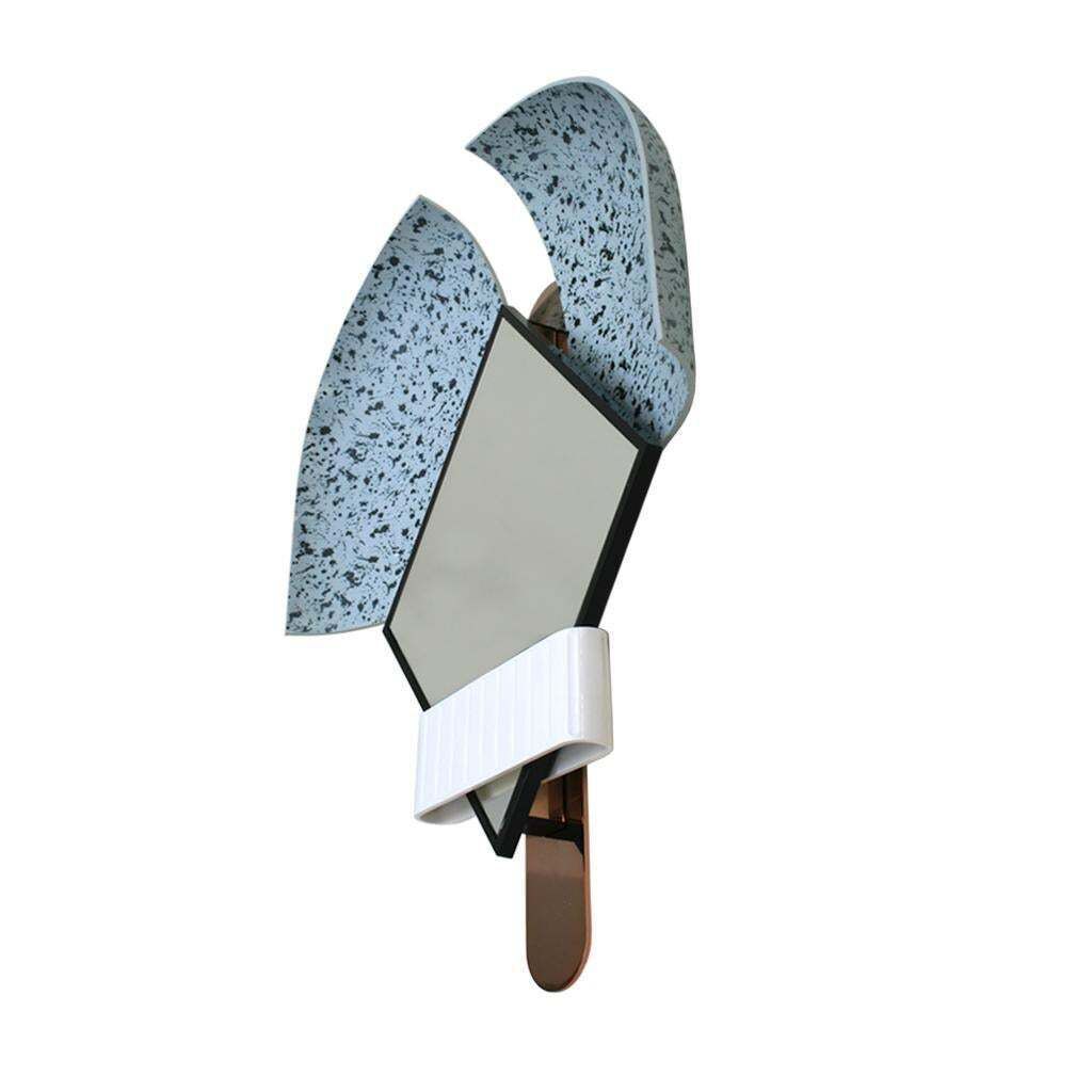 Elena Salmistraro Contemporary Italian Mirror Light Blue "Bonnet" photo Home Decor