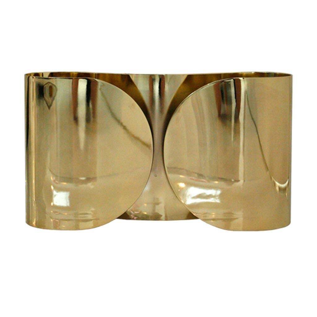 Mid Century Modern Tobia Scarpa Model "Foglio" Made Of Brass Italian Sconces photo for sale