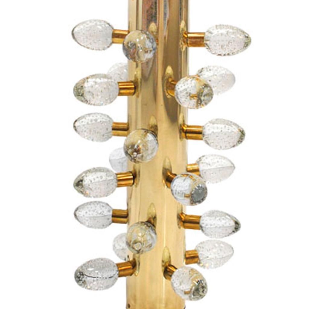 Mid Century Modern Style Pair Of Sculptural Murano Glass Italian Table Lamps photo 3826.0