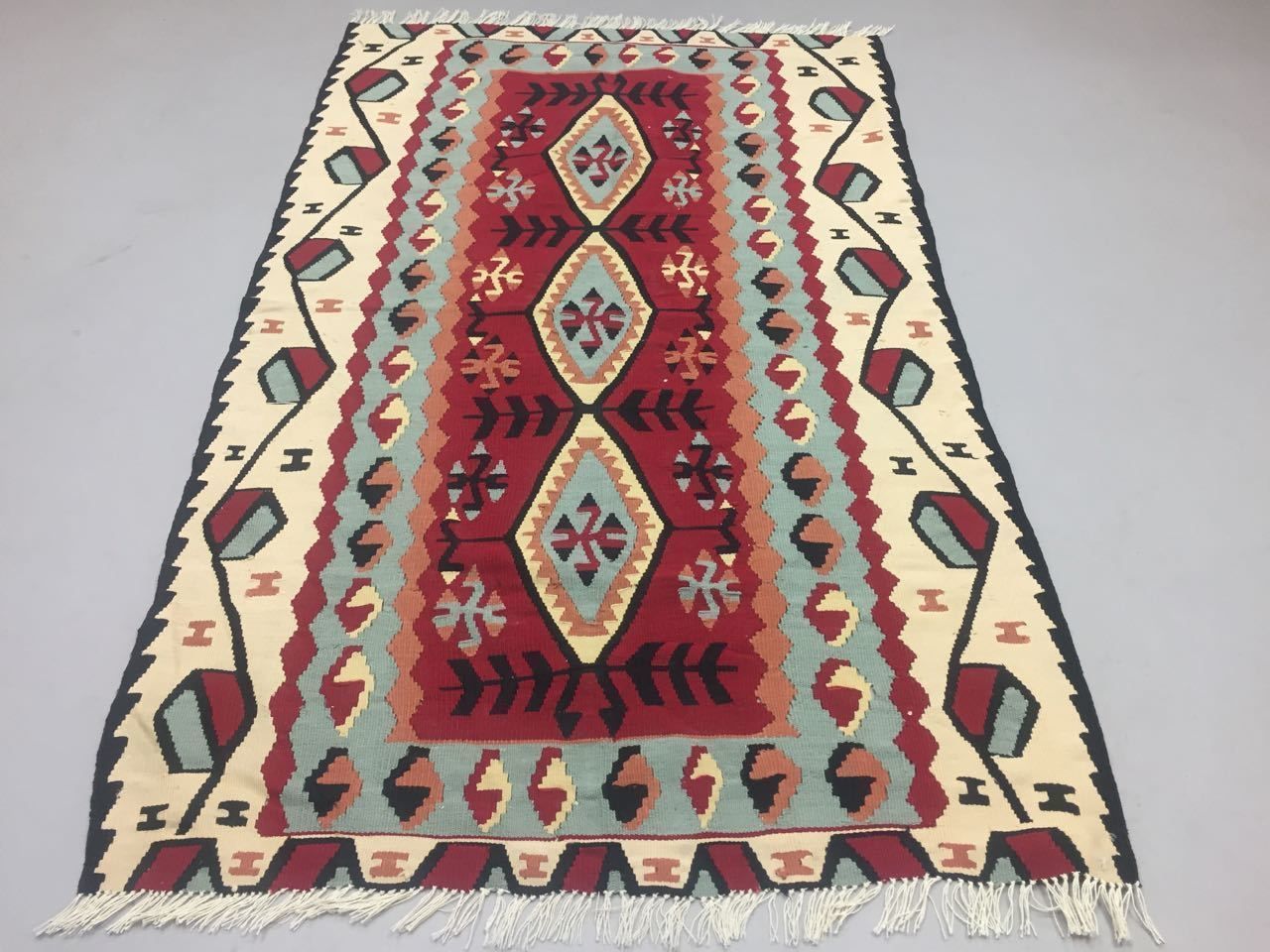 Vintage Turkish Kilim Kelim Rug 155x93cm Shabby Wool, Country Home, Boho