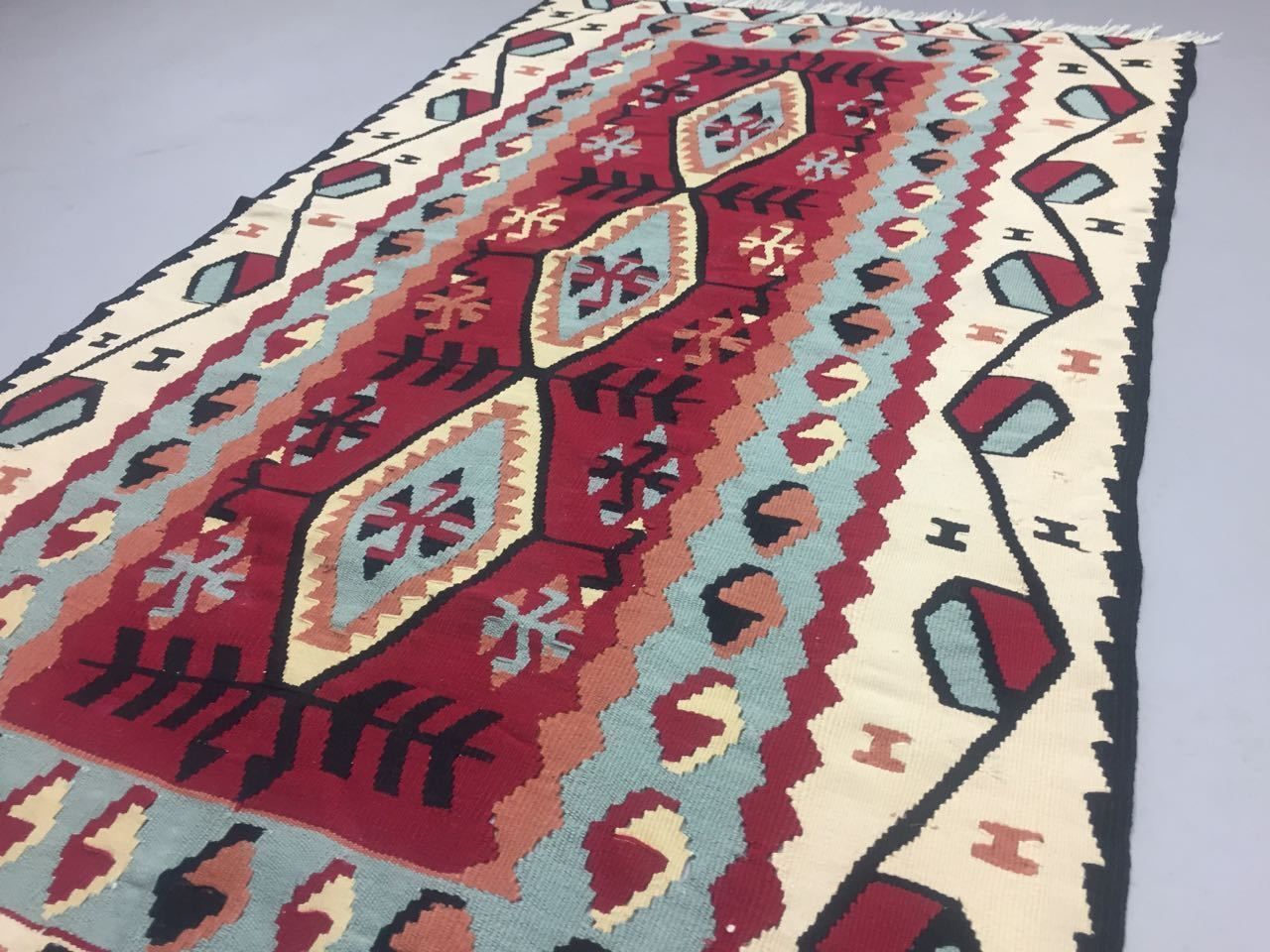 photo for sale Vintage Turkish Kilim Kelim Rug 155x93cm Shabby Wool, Country Home, Boho
