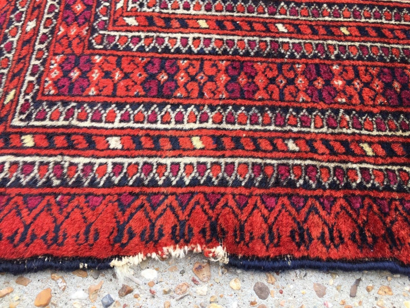 photo for sale Antique Vintage Traditional Turkoman Rug 184x124cm  Oriental Hand Made, Boho