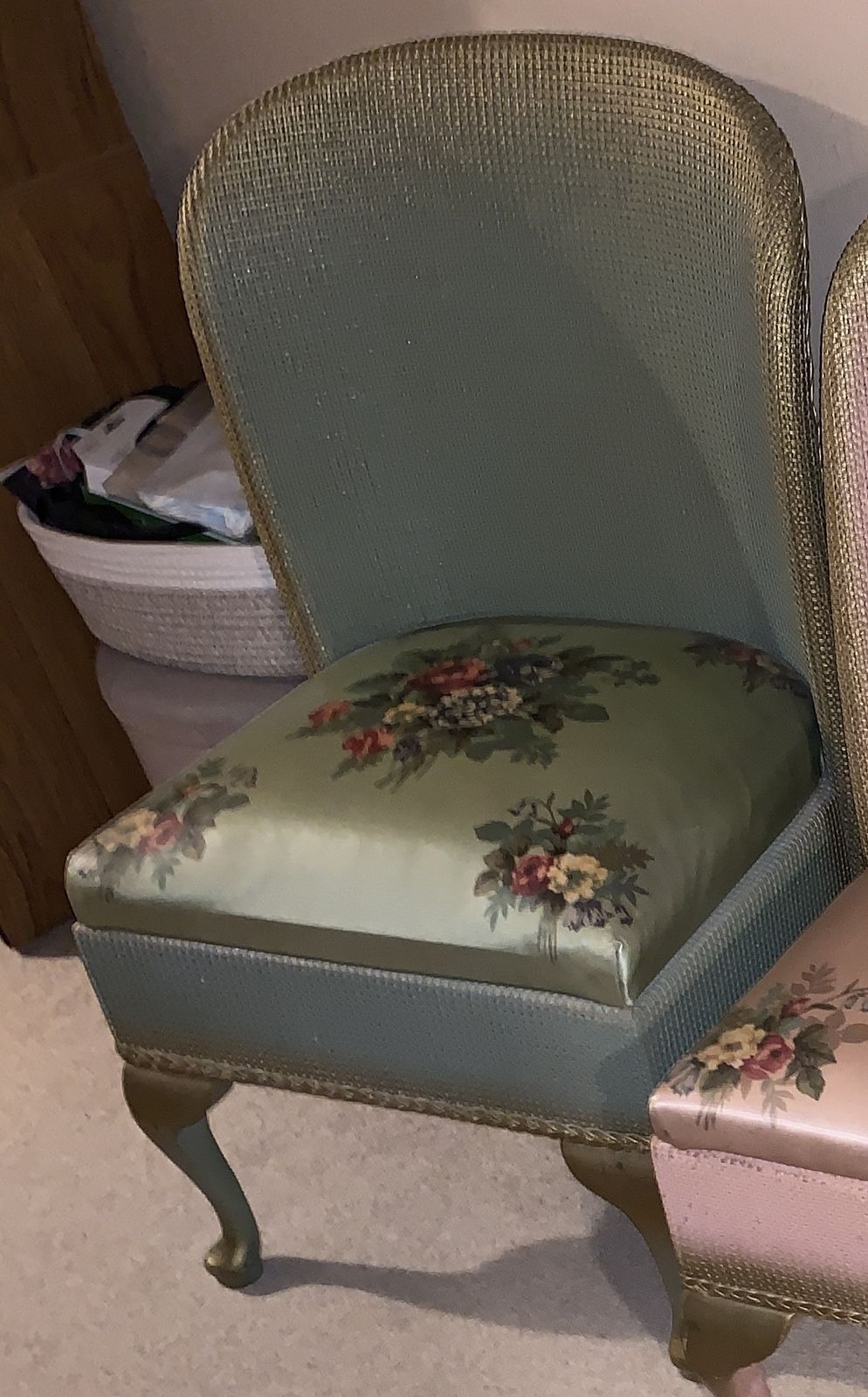 3 Vintage Mid Century Parlour Chairs With Original Upholstery And Sprung Drop In Seats photo 180.0