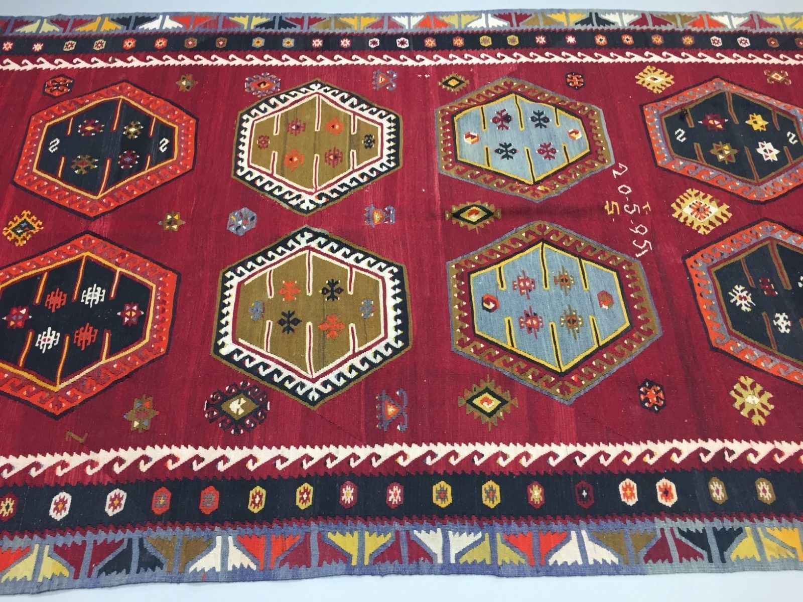 Liberty Old Turkish Kilim Kelim, 328x154cm Country House Boho Vintage Rustic Antique photo for sale