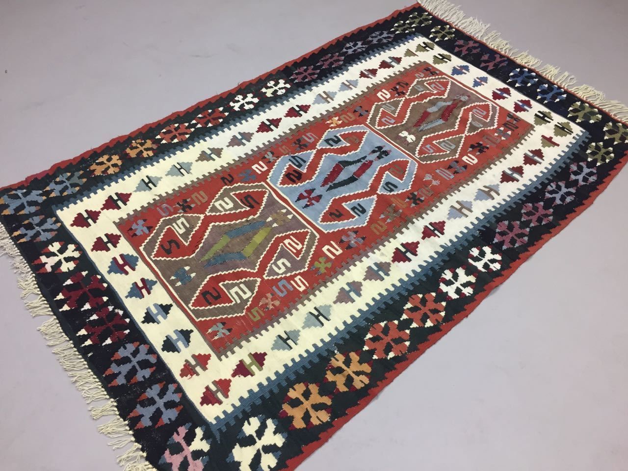 Antique Turkish Moroccan Kilim Rug 165x100cm Shabby Vintage Wool Kelim photo furniture