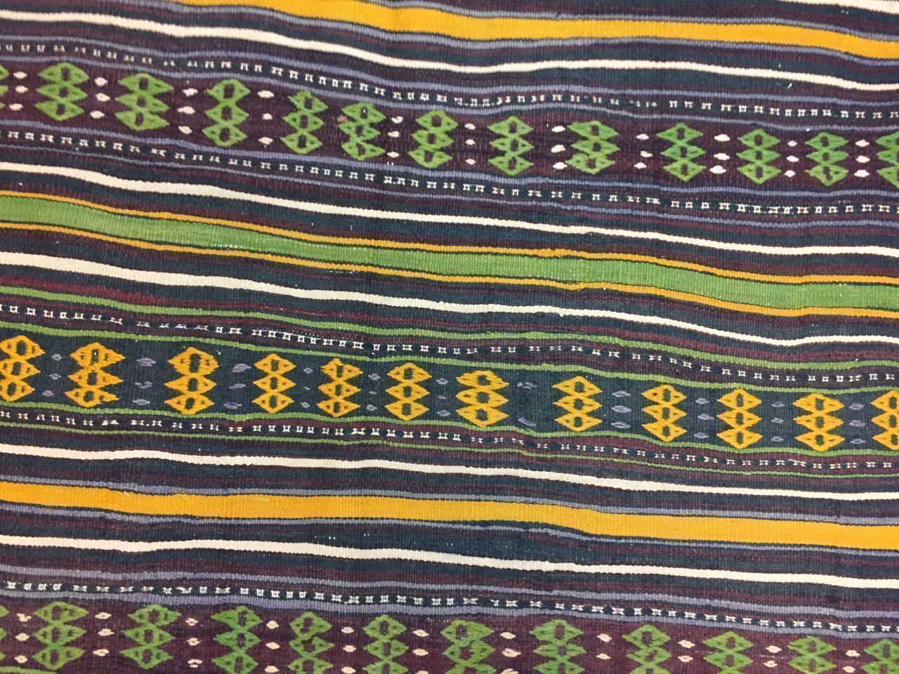Antique Turkish Kilim Rug 203x141cm Shabby Vintage Old Wool Boho Kelim  Large photo buy