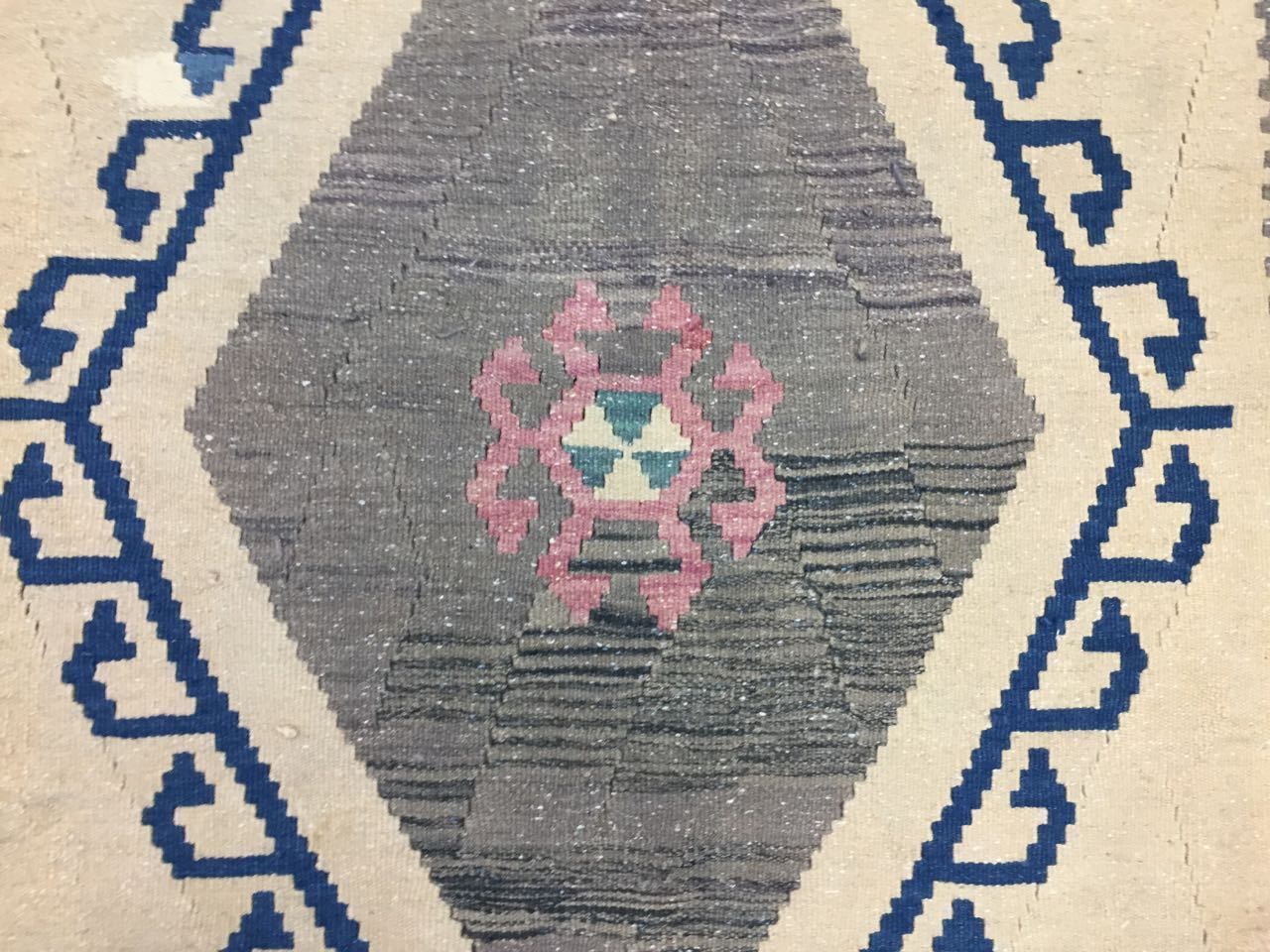 Vintage Turkish Kilim Kelim Rug 170x128cm Shabby Wool, Country Home photo vinterior