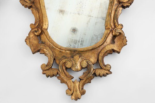 Rococo Venetian Giltwood Mirrors, Italy, 1850s, Set Of 2 photo for sale