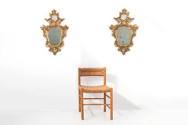 Rococo Venetian Giltwood Mirrors, Italy, 1850s, Set Of 2 photo Home Decor