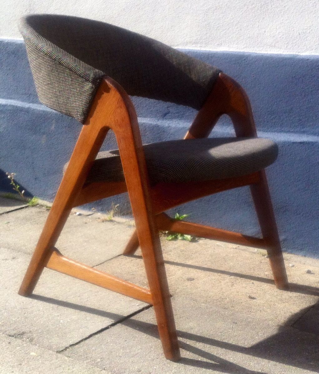 Vintage Deense Saw Bench Fauteuil Van Arne Wahl Iversen Voor Sorø, 1957