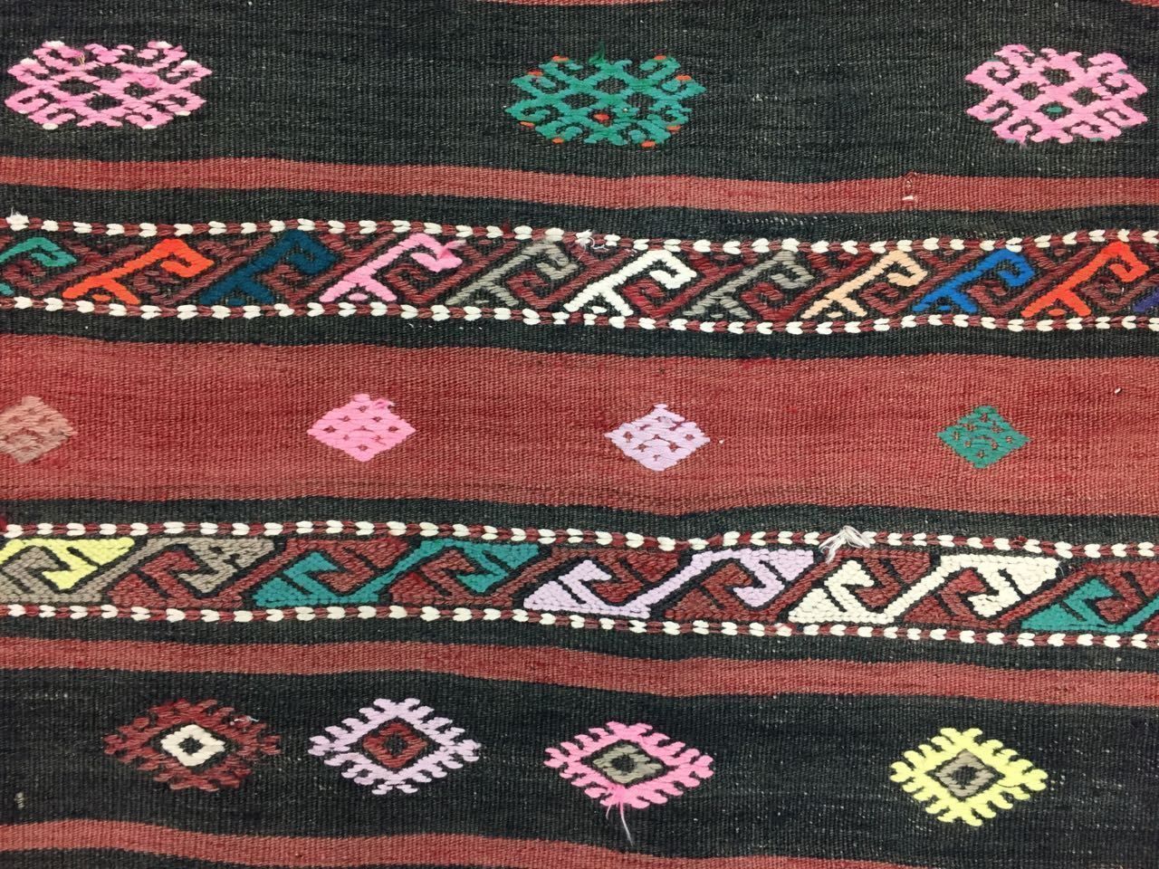 Vintage Turkish Moroccan Kilim Rug 168x121cm Kelim Shabby Chic Old Wool photo vinterior