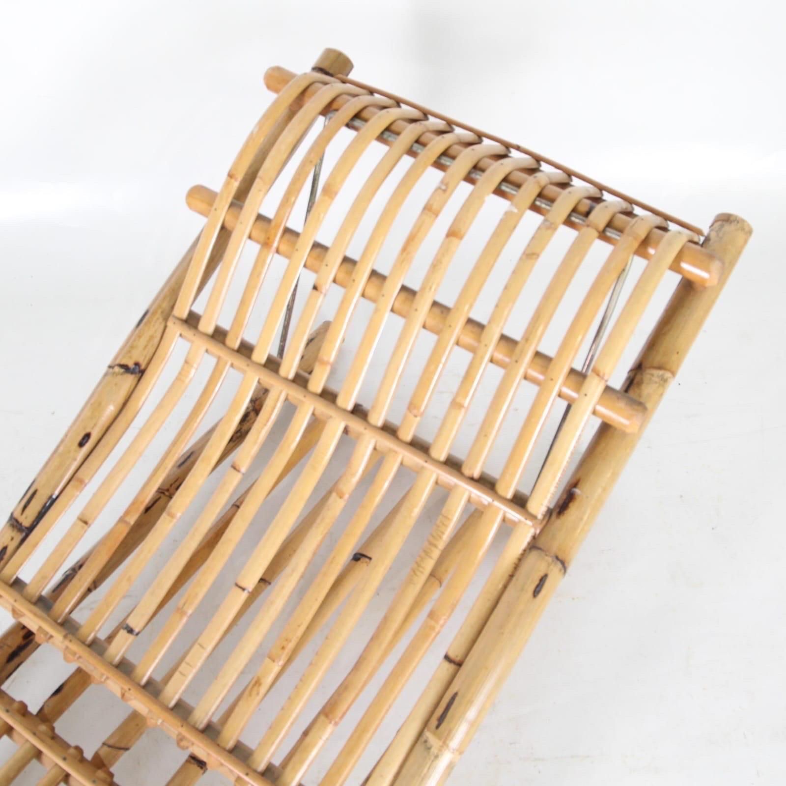 Pair Of Vintage Bamboo Loungers photo vinterior